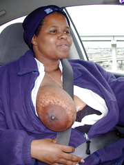 Black fat woman with a magnificent royal breasts